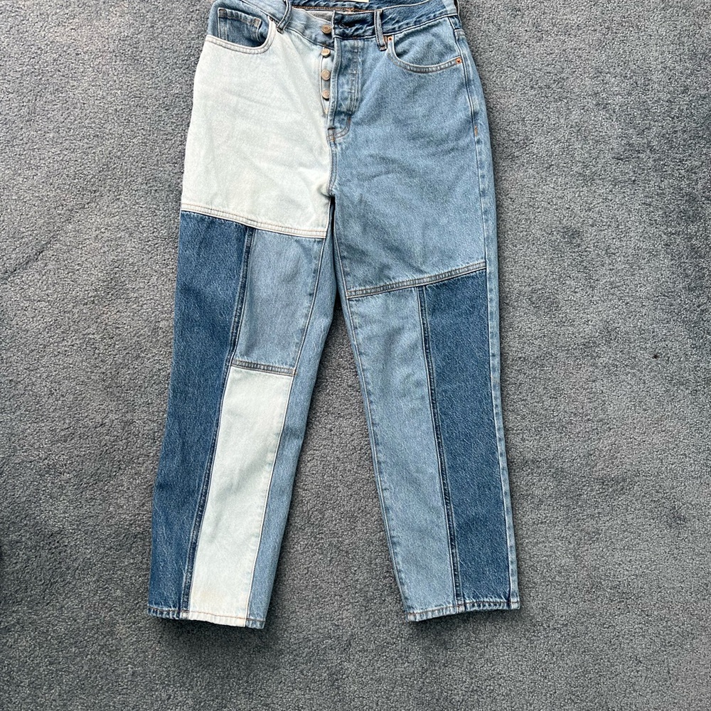 Colorblock Denim Jeans